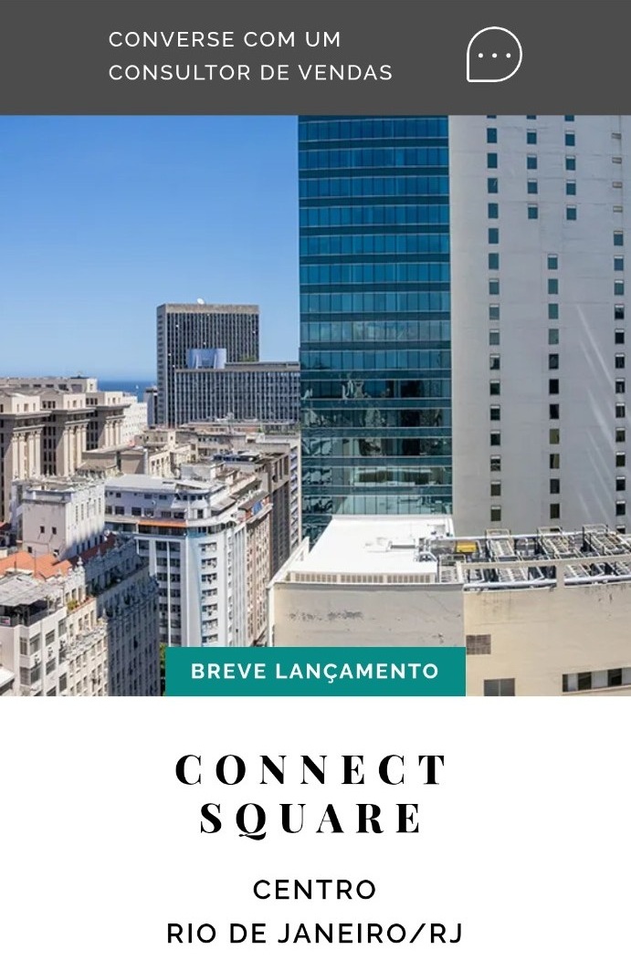 Connect Square Patrimar Centro do Rio breve lançamento