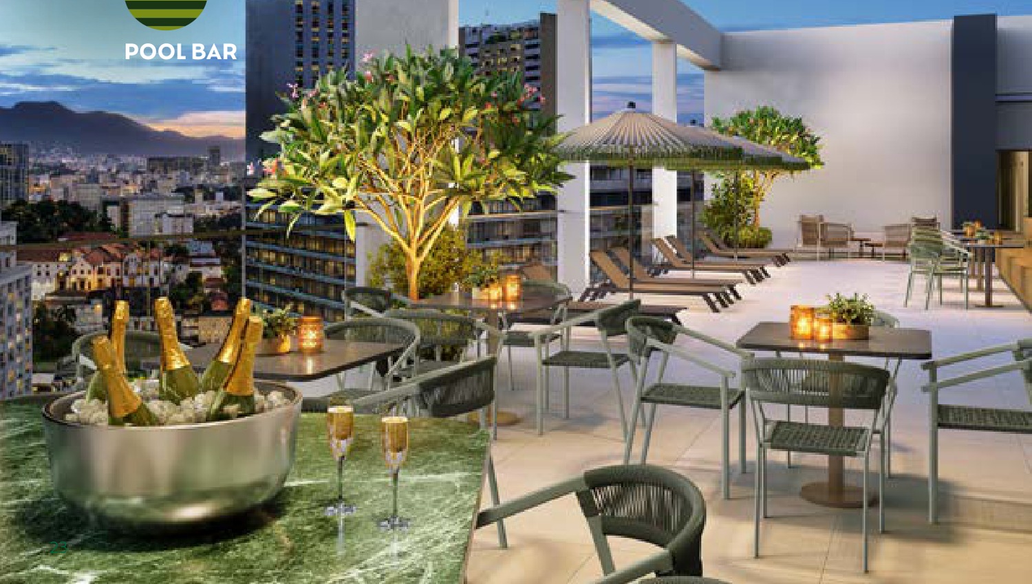Pool bar Connect Square