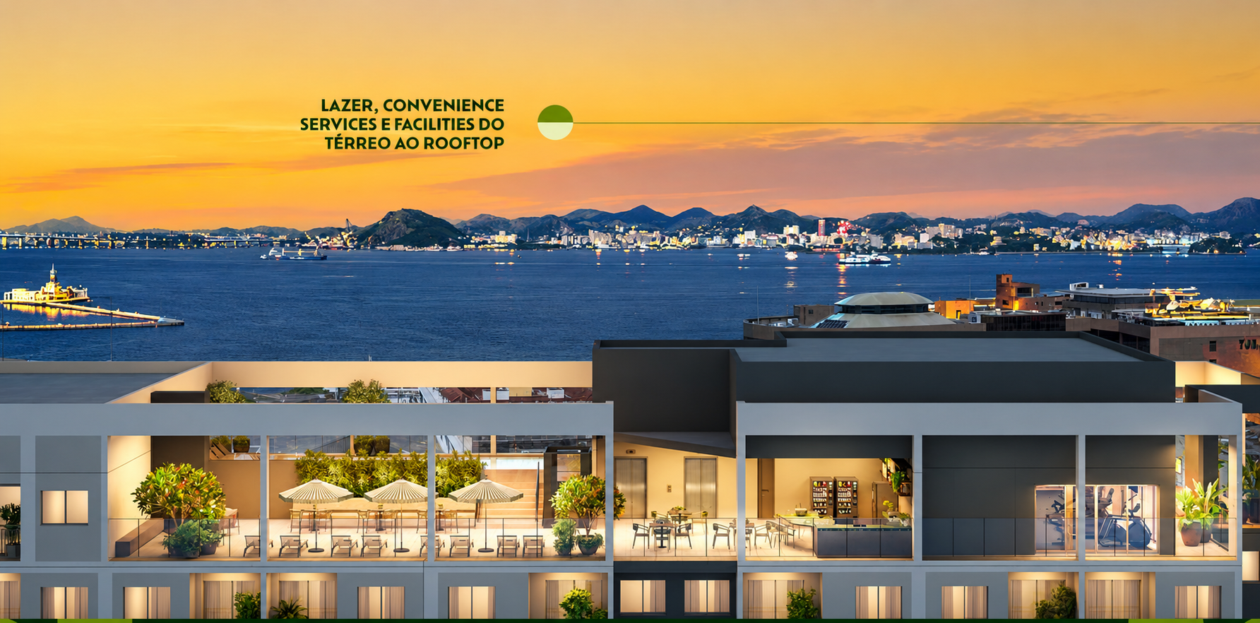 Connect Square rooftop com vista